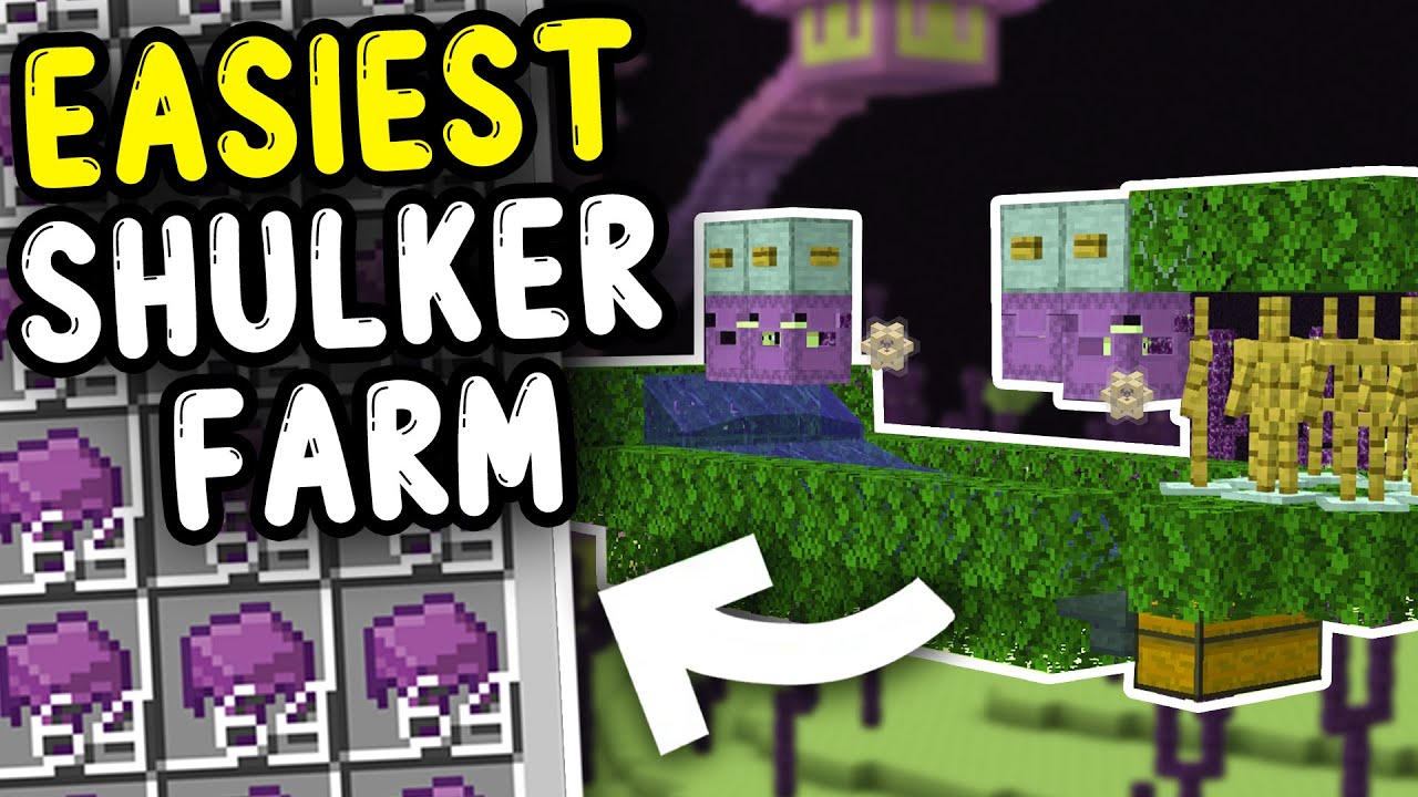 EASIEST SHULKER FARM Minecraft Bedrock 1.21!