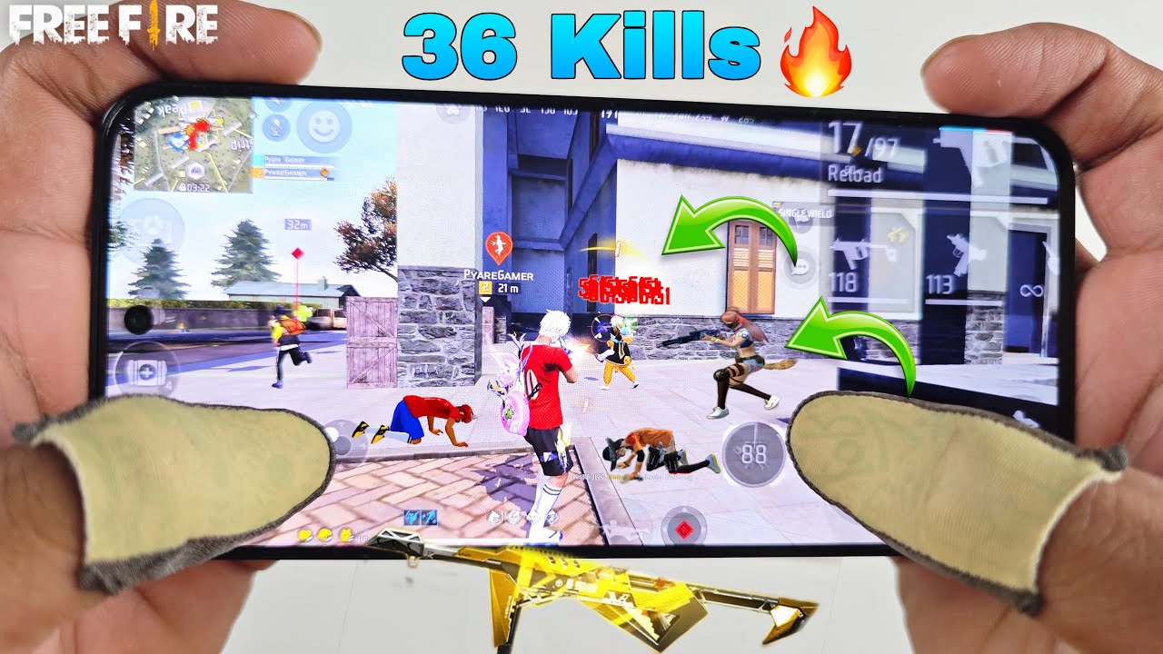 Infinix GT 30 Pro Gaming Phone Free Fire Duo vs Squad Gameplay 3 Finger Claw Handcam