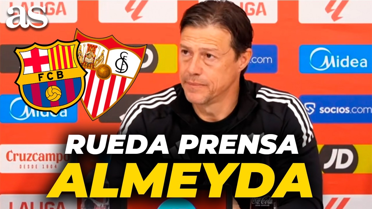 MATÍAS ALMEYDA, RUEDA de PRENSA completa previa al BARCELONA VS SEVILLA