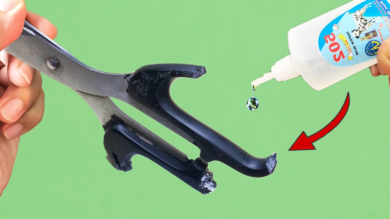 Easy Way To Repair Broken Plastic Scissors Into Like New That Not Many People Know