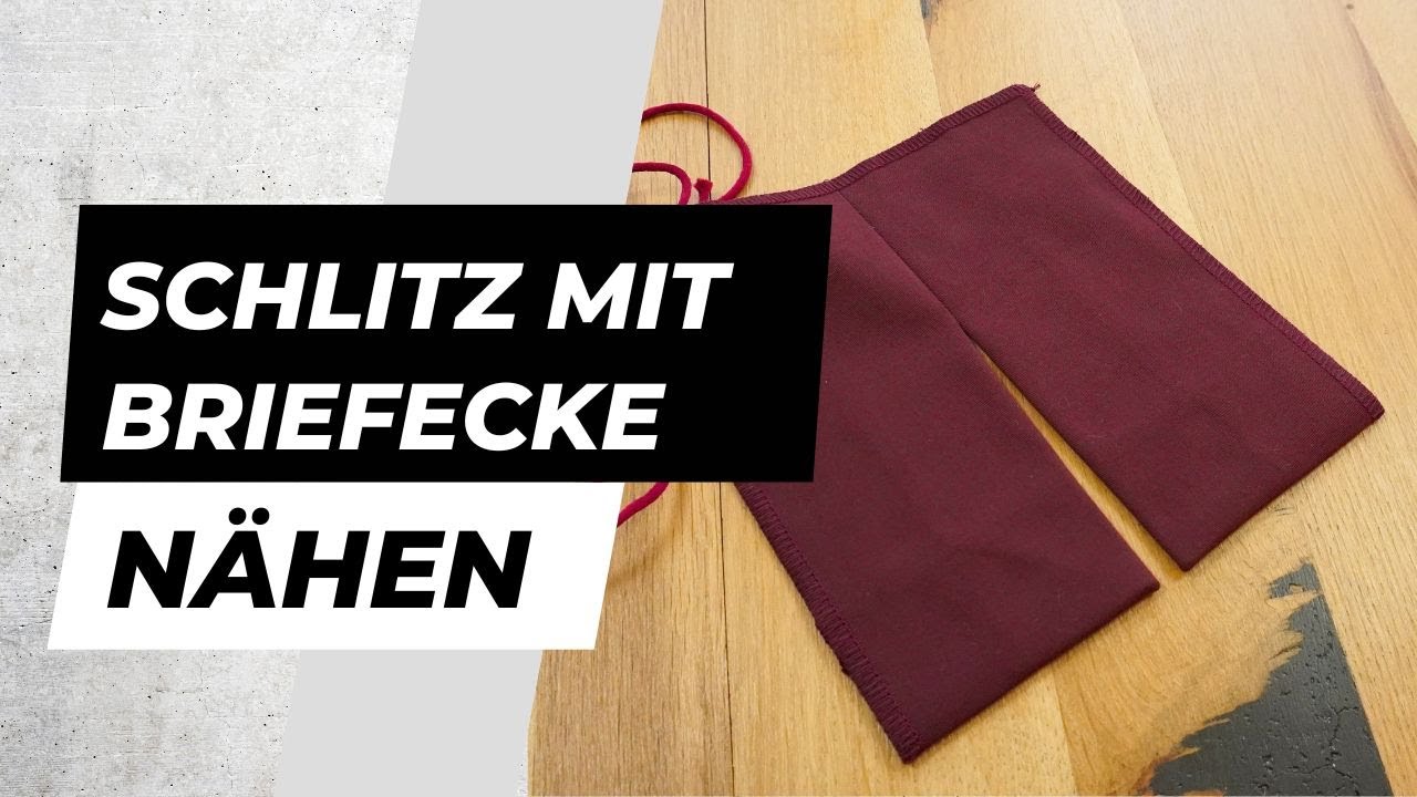 Schlitz mit Briefecke. Egal ob an der Hose oder am Tischtuch.