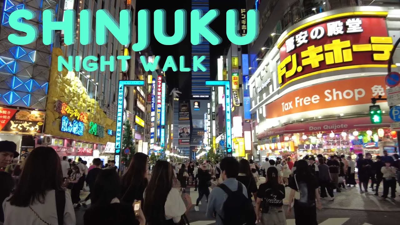 Shinjuku Tokyo Japan Night Walk & Kabukicho