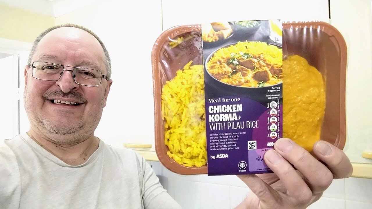 Asda Chicken Korma With Pilau Rice ~ Chilled Ready Meal ~ Food Review 