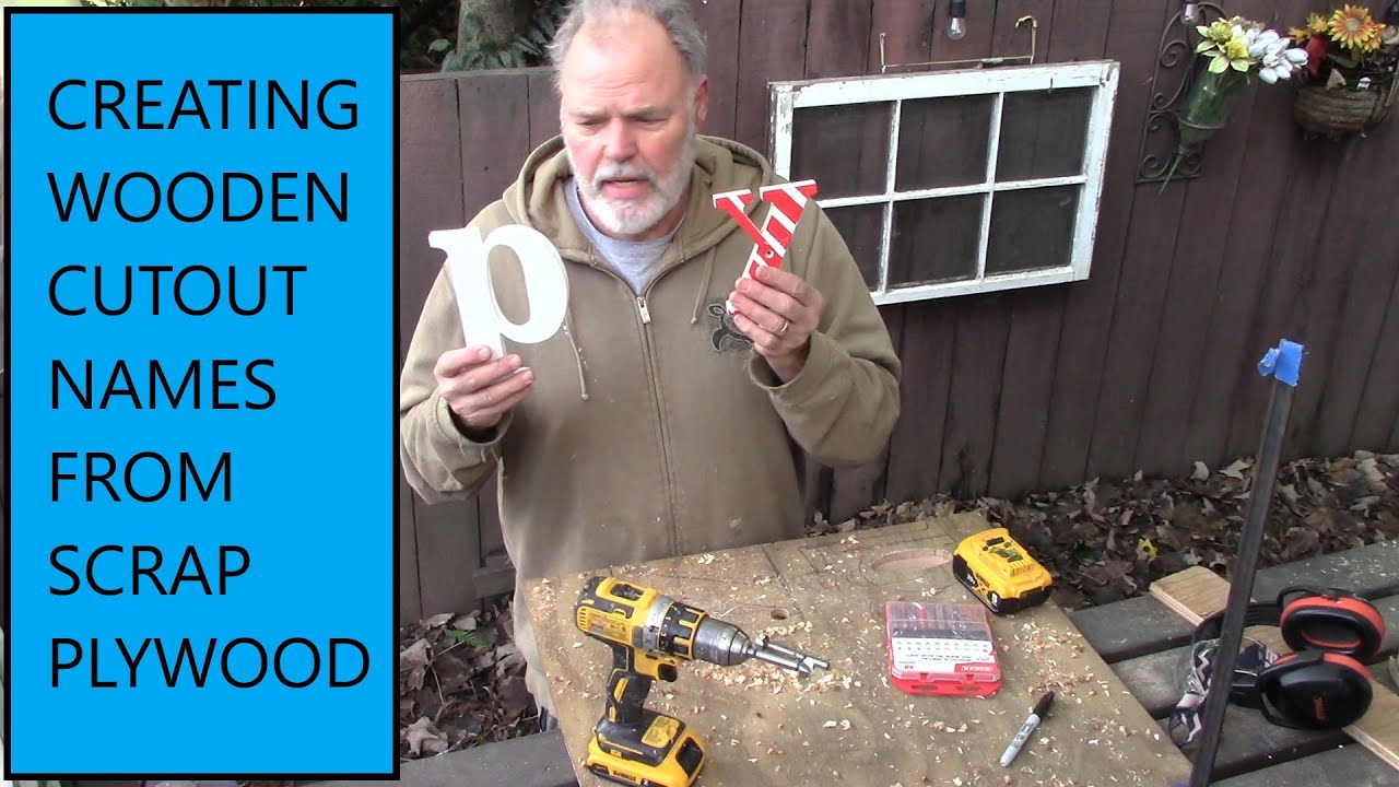 Woodworking Creates Names from Scrap Plywood