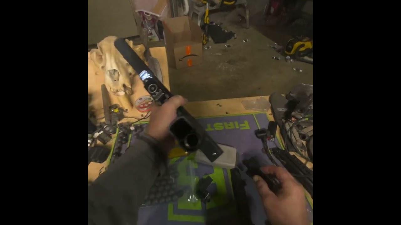 X-68 test with dark aluminum balls
