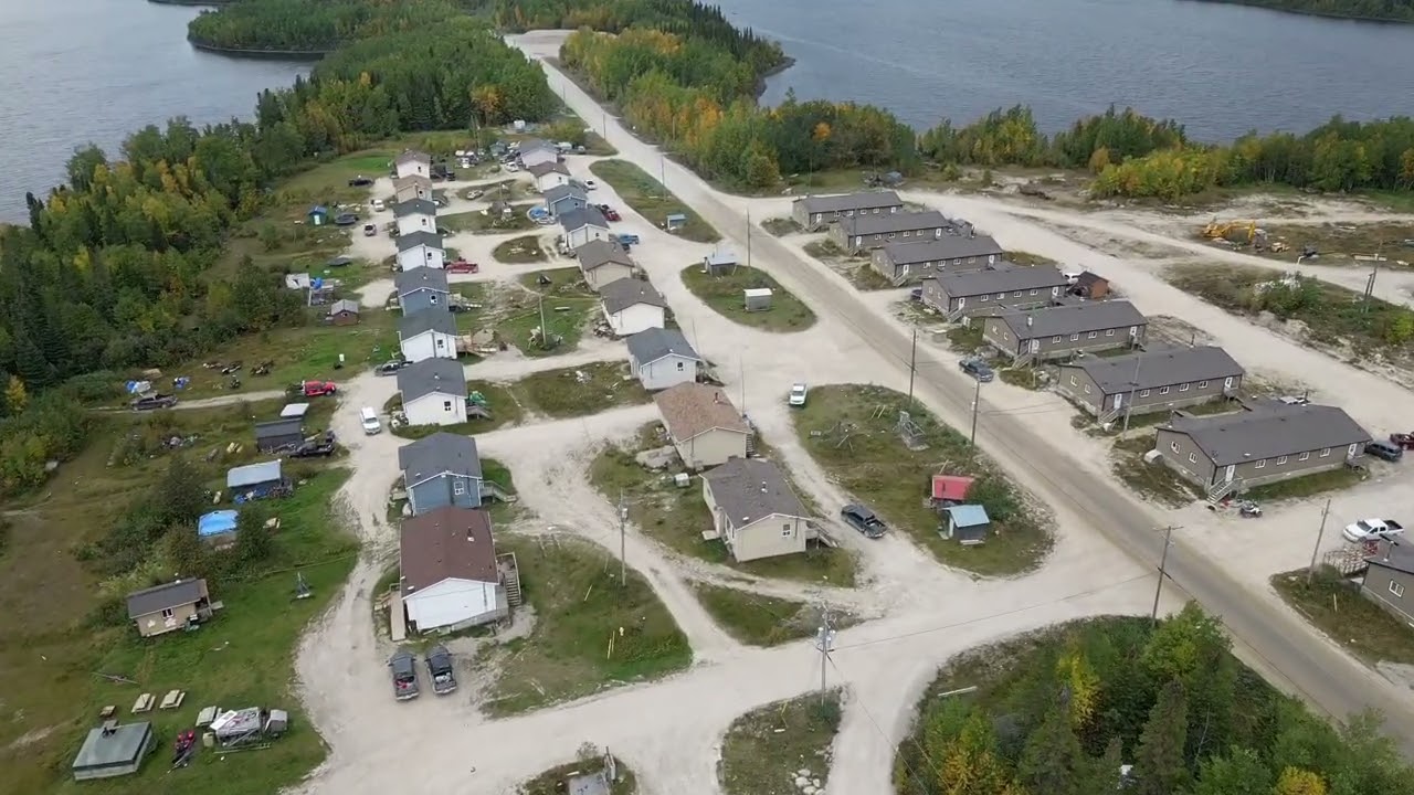 Drone footage of my hometown Webequie Ontario