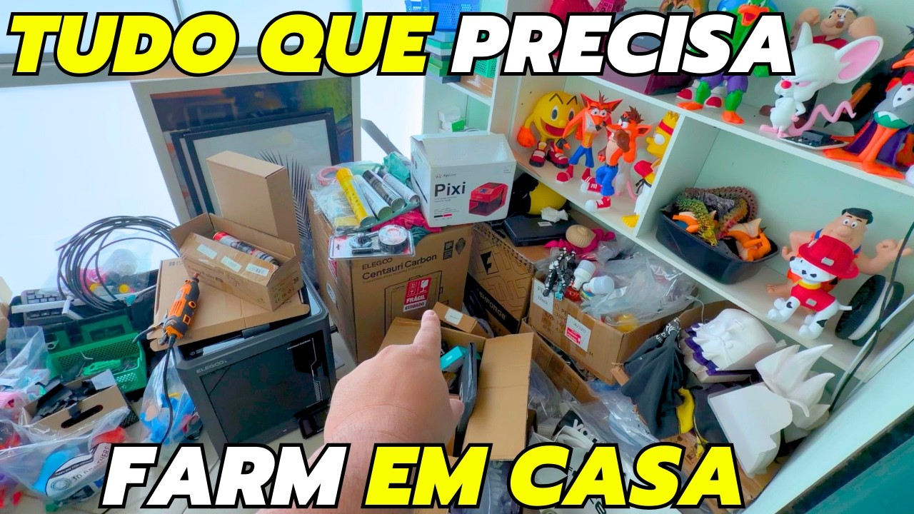 TUDO QUE VOCÊ PRECISA SABER PRA MONTAR UMA FARM DE IMPRESSÃO 3D EM CASA