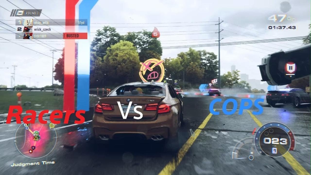 Racers vs cops hot pursuit win Need for Speed Unbound