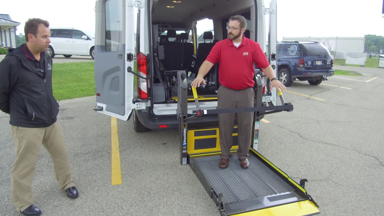 A&J Commercial shows how to use a 2019 Ford Transit with rear power lift