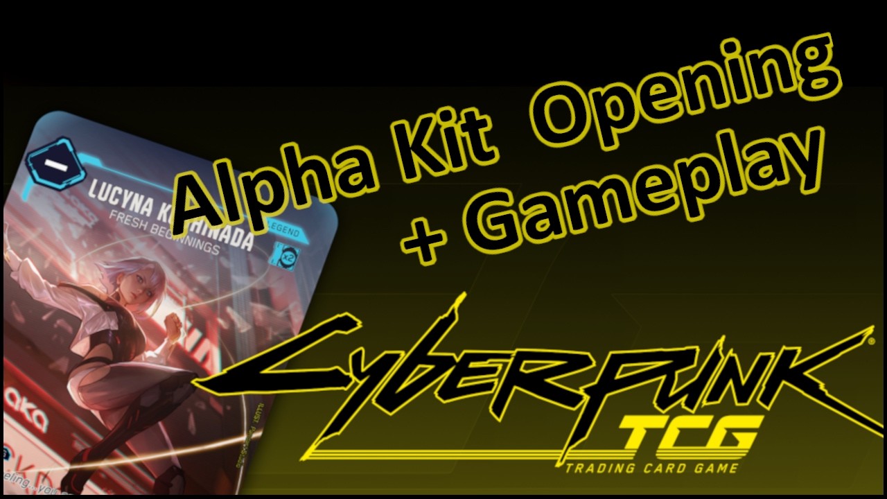 Opening and Testing the New Cyberpunk TCG Alpha Kit!