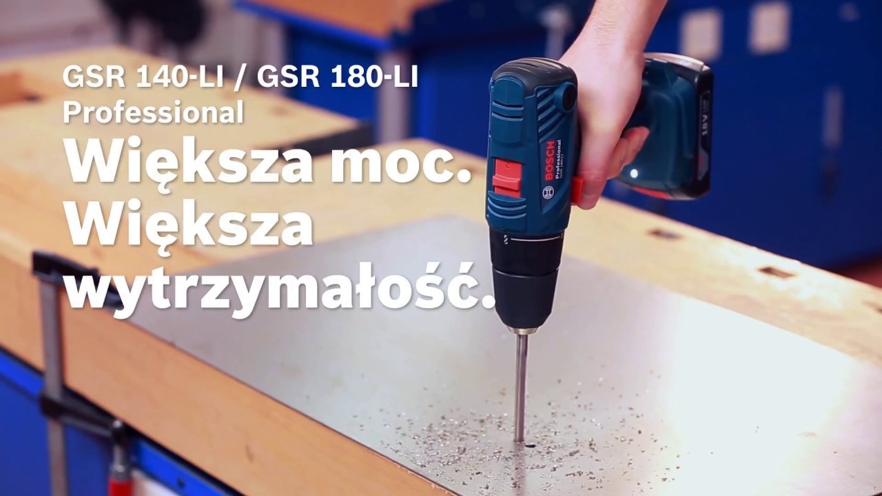 Wiertarko-wkrętarka akumulatorowa Bosch GSR 180-LI Professional