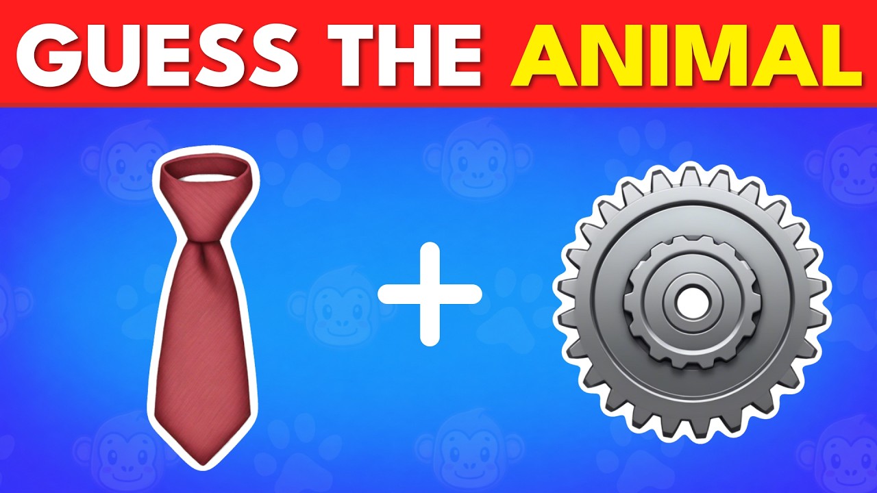 Guess the ANIMAL by Emoji? 🐶🐷 Emoji Quiz
