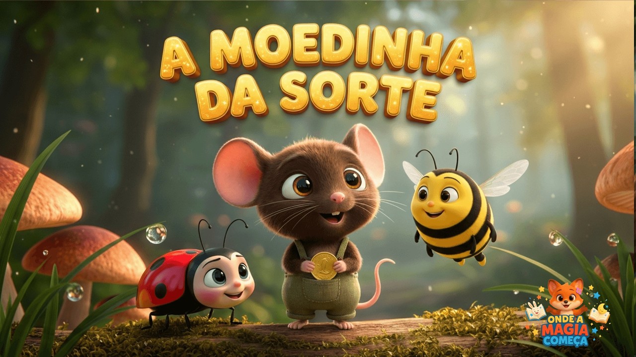 A Moedinha da Sorte e a Joaninha Sem Pintinhas - História Infantil #historinhasparadormir