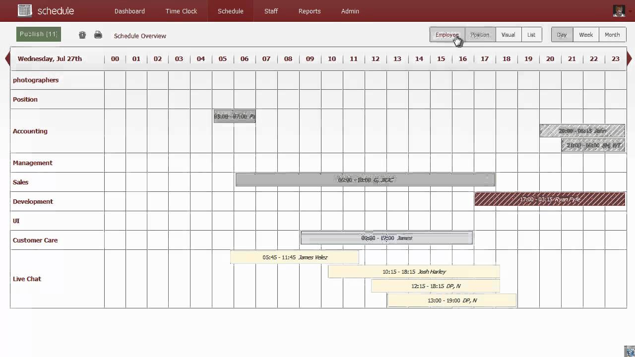 The New ShiftPlanning