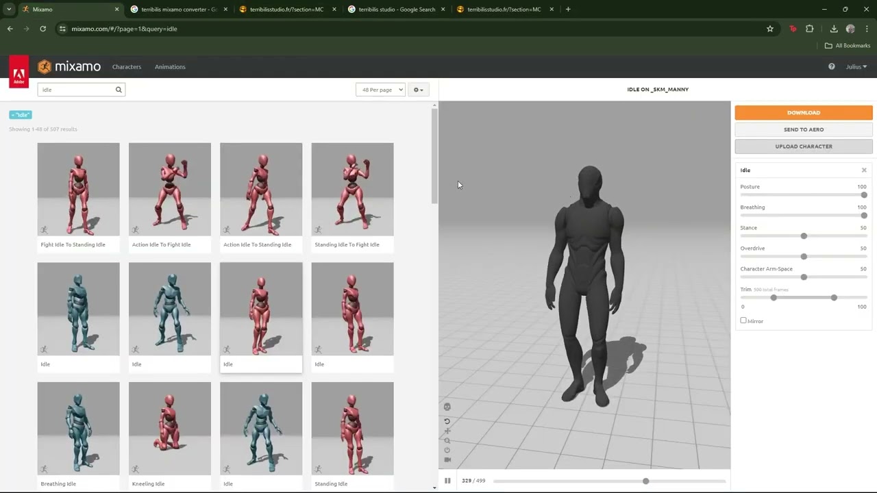 Unreal Engine 5 Tutorial Mixamo to Metahuman Animation (Terribilis Converter)
