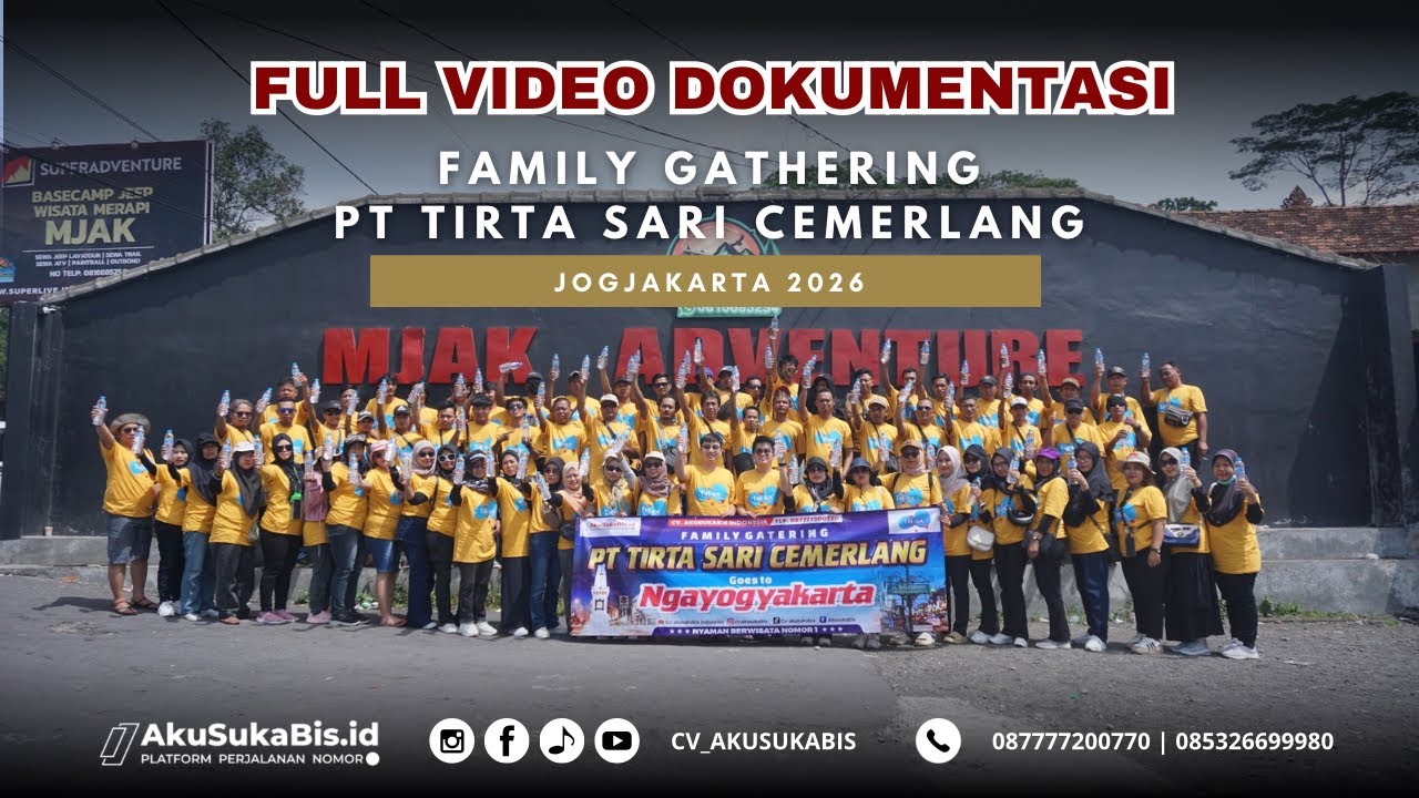 JEEP MERAPI 2026 ‼️ AIR MINERAL TIR-SA ( PT TIRTA SARI CEMERALAMG ) TEGAL | CV AKUSUKABIS TOUR
