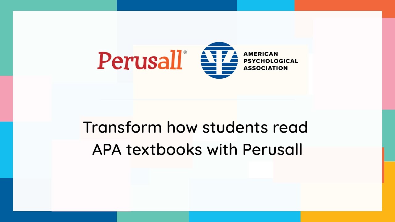 Transform how students read APA textbooks with Perusall