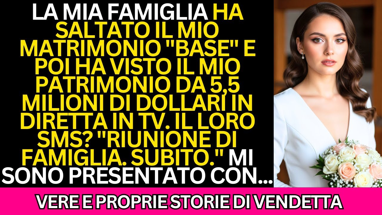 I miei genitori si sono rifiutati di partecipare al mio matrimonio. Ma quando il mio patrimonio da
