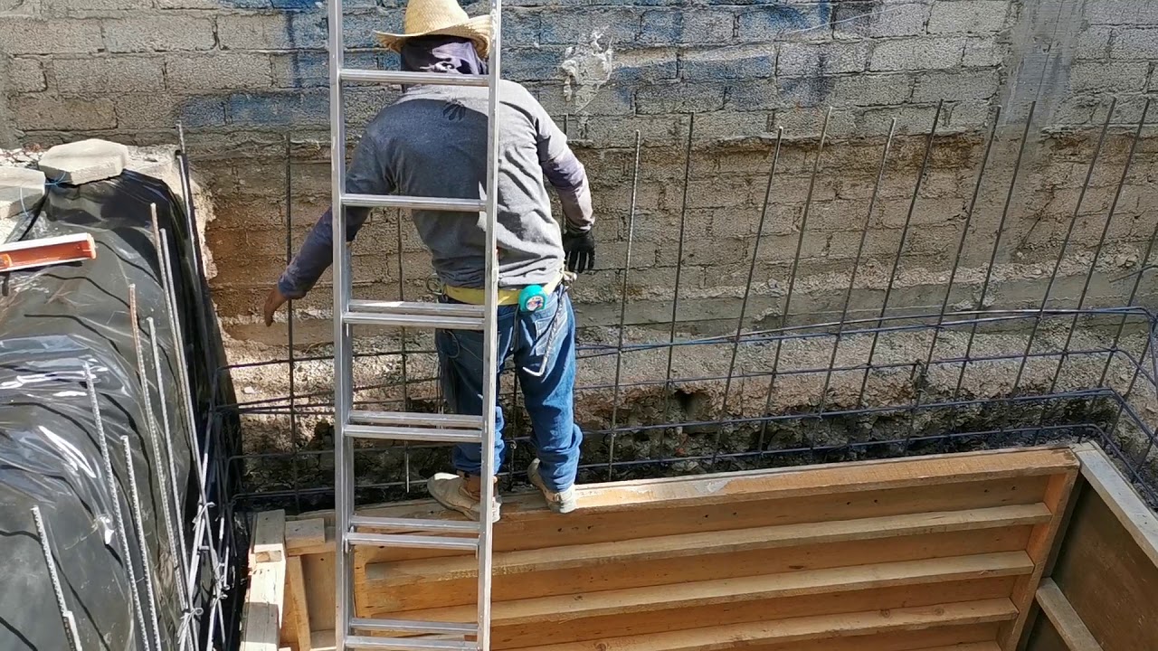 Armado de cisterna de concreto armado
