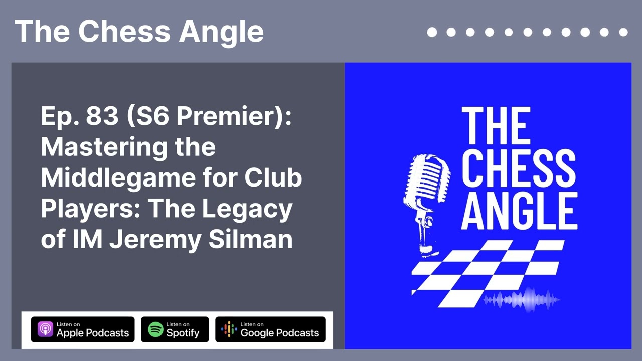 Mastering the Middlegame for Club Players: The Legacy of IM Jeremy Silman | The Chess Angle