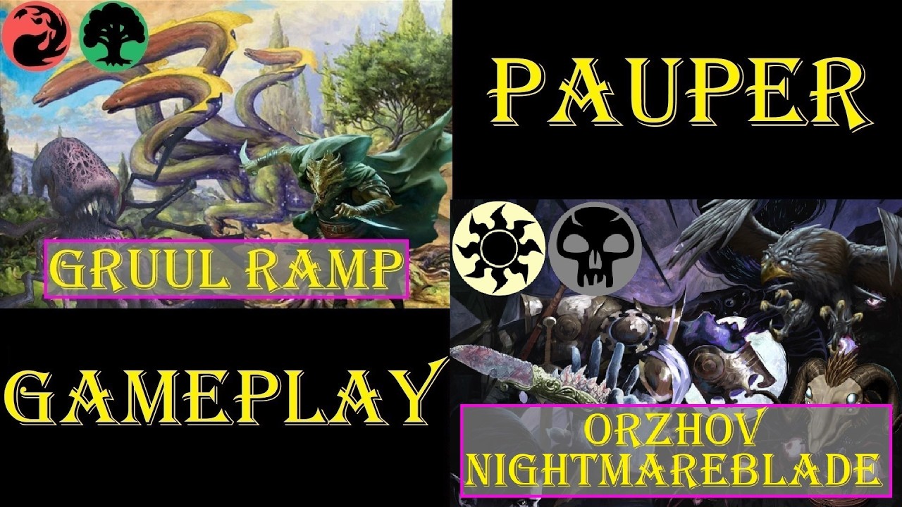 Gruul Ramp Vs Orzhov NightmareBlade [PAUPER] Gameplay Ao Vivo #mtgpauper #mtgpaupergameplay