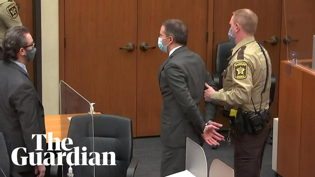 Derek Chauvin taken away in handcuffs after being found guilty of George Floyd’s murder