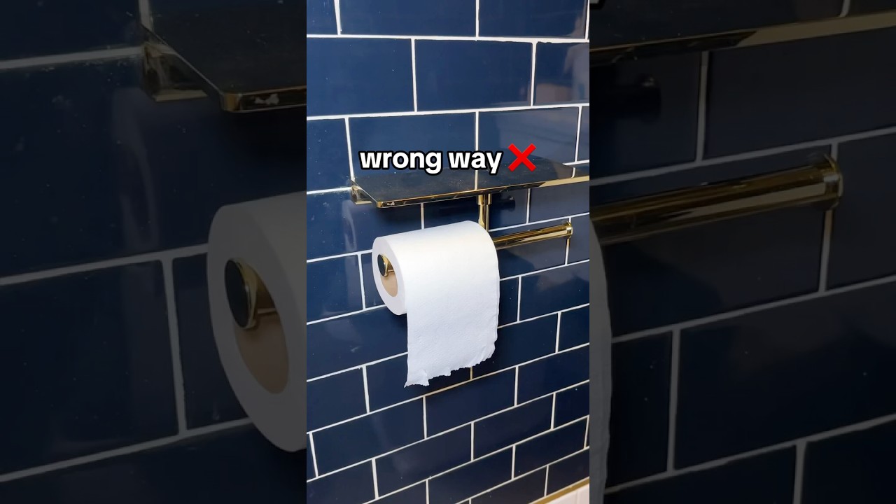 Correct way to use toilet paper 🧻 