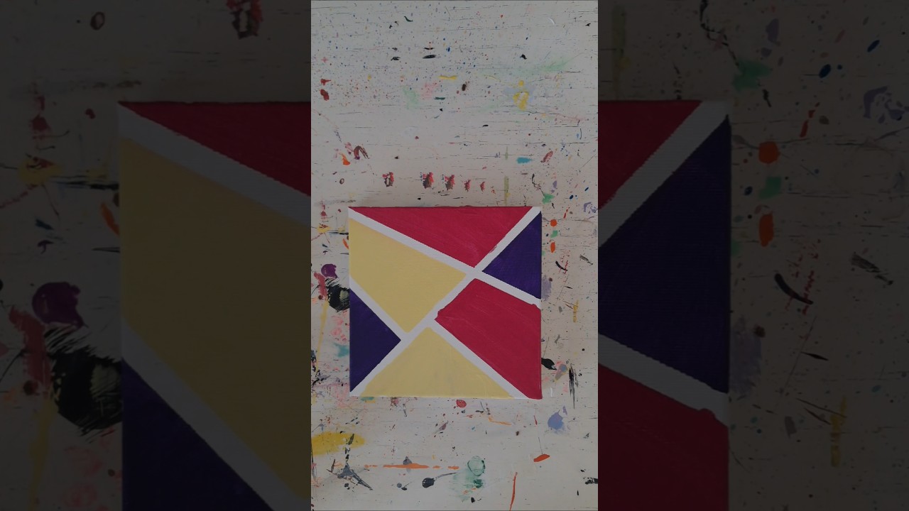 Kolay tuval boyama #shorts #painting #keşfet
