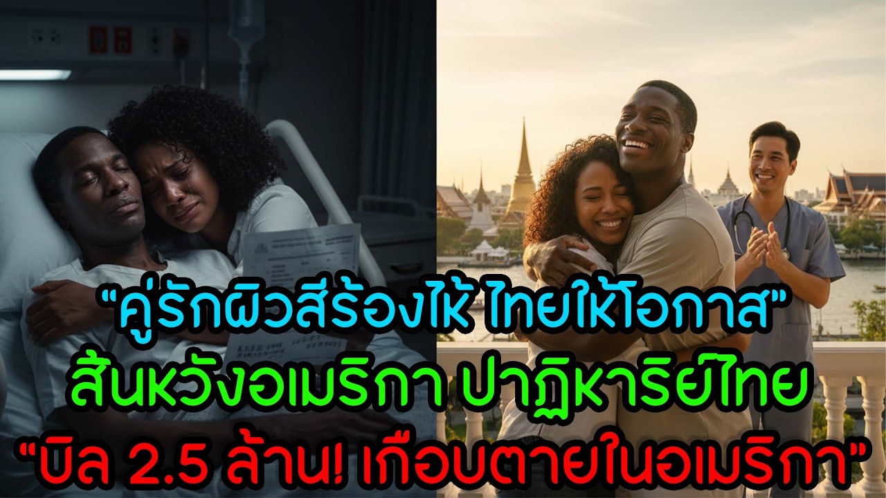 “บิล 2.5 ล้านดอลลาร์! คู่รักผิวสีมะเร็งระยะ 4 สิ้นหวัง แต่ไทยให้ชีวิตใหม่ | ดราม่าจริง”