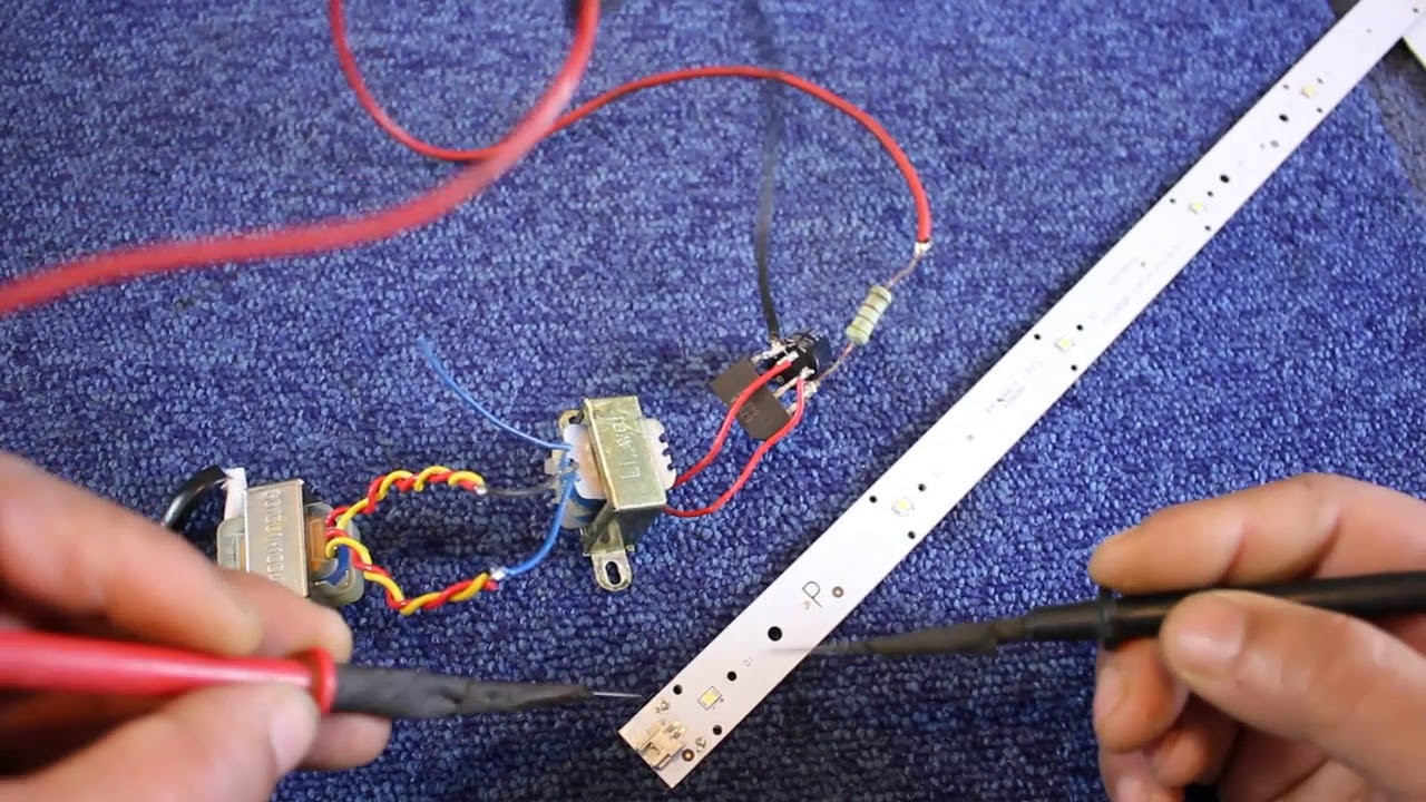 طريقة صنع جهاز فحص الليدات بسيط وعملي  tester led backlight