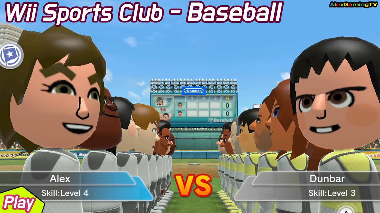 Wii Sports Club - Baseball (#Wii U, #040) Player Alex ( Road to Pro Class ) 🤩 AlexGamingTV