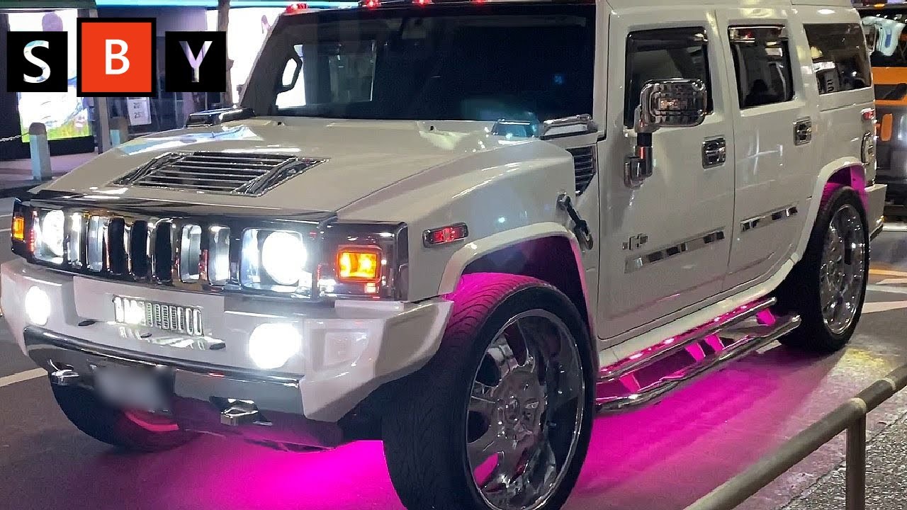 🆂🅱🆈ド派手な電飾ハマー軍団登場🇺🇸渋谷ローライダー🚗³₃³₃アメ車【ローライダーShibuya Nightアメ車Lowrider performance】アメリカンカスタム 2023/03/11