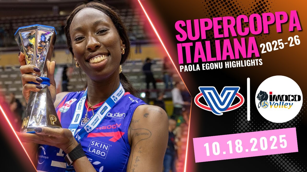 HIGHLIGHTS | Paola Egonu | Conegliano vs Milano | Supercoppa Italiana 25-26 #volleyball #italy