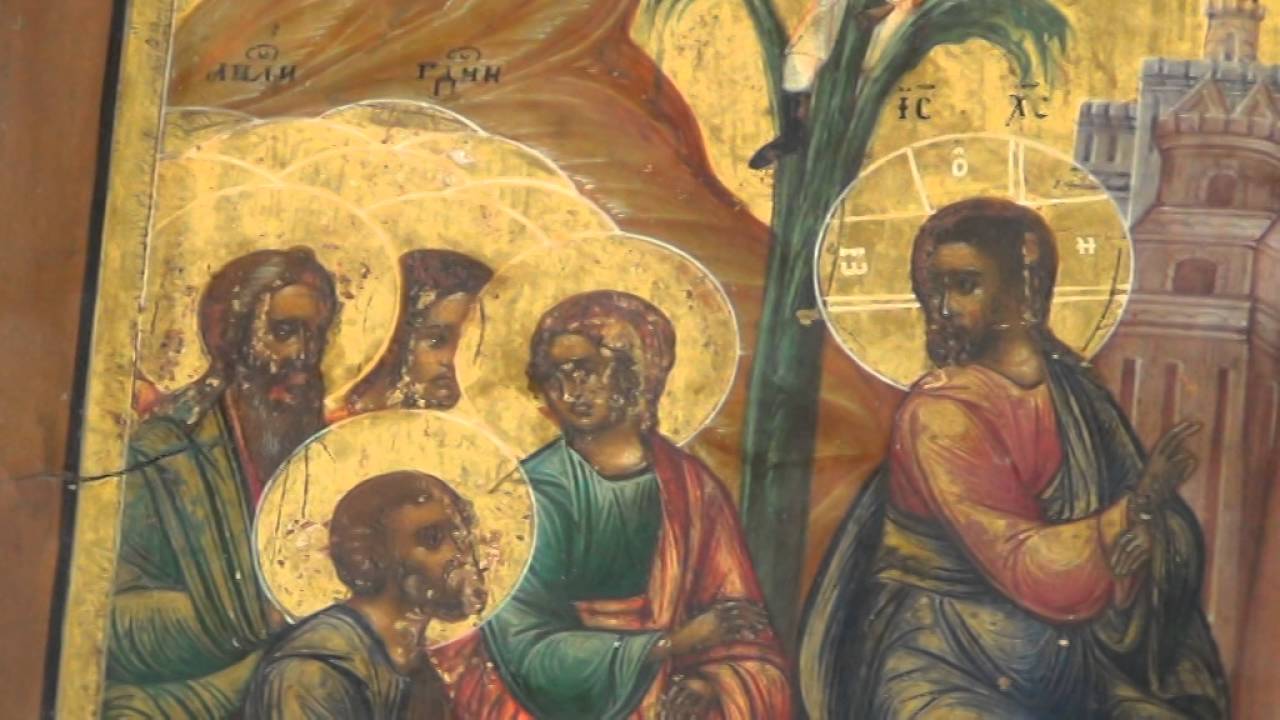 Restaurare Icoană - INTRAREA DOMNULUI ÎN IERUSALIM