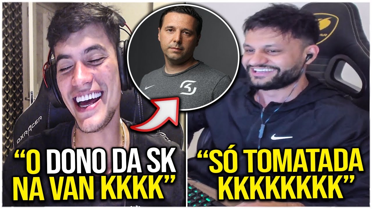 FNX CONTA DE QUANDO VOMITOU NA VAN COM O DONO DA SK & FER CONTA HISTORIA  DA GUERRA DE TOMATE!