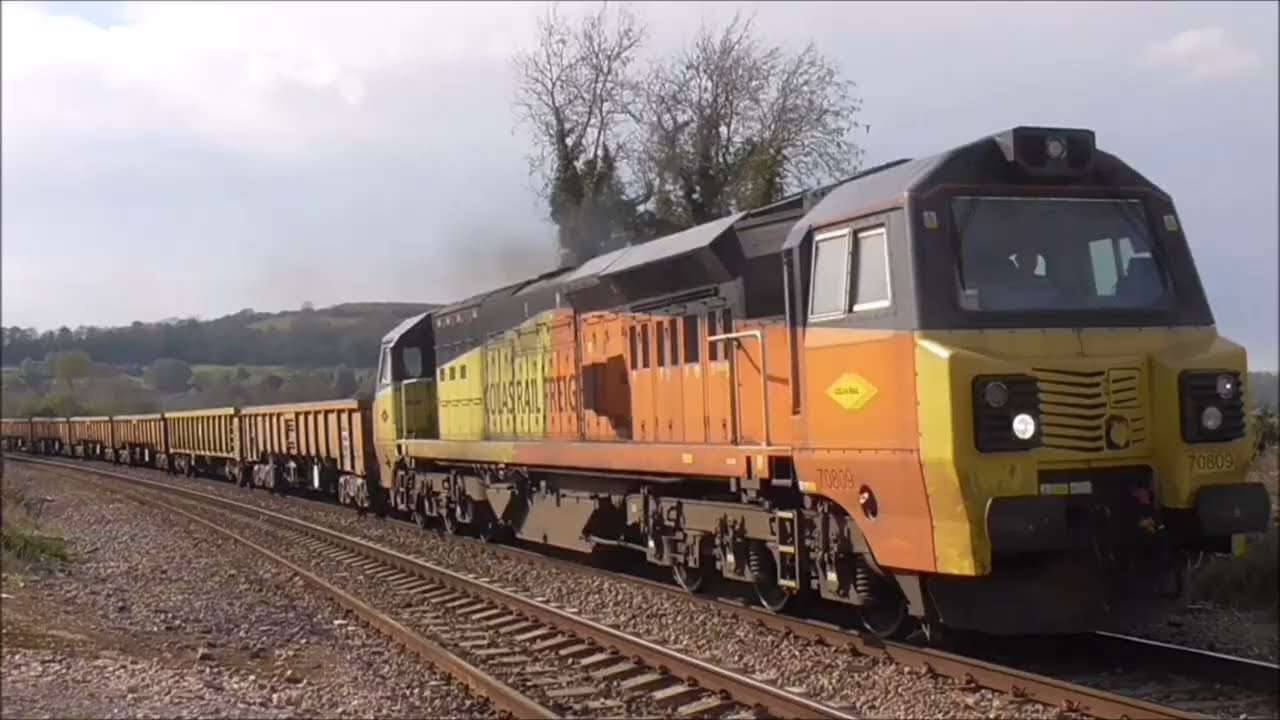 Freight trains at Westbury Hawkeridge junction Bathampton & Freshford  keynsham 2nd & 9th May 2021