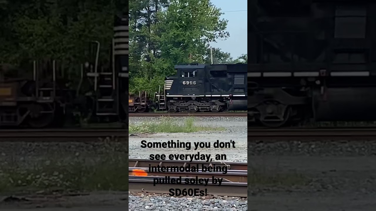 SD60Es haul an intermodal through Berea, OH. #norfolksouthern #ns #sd60e