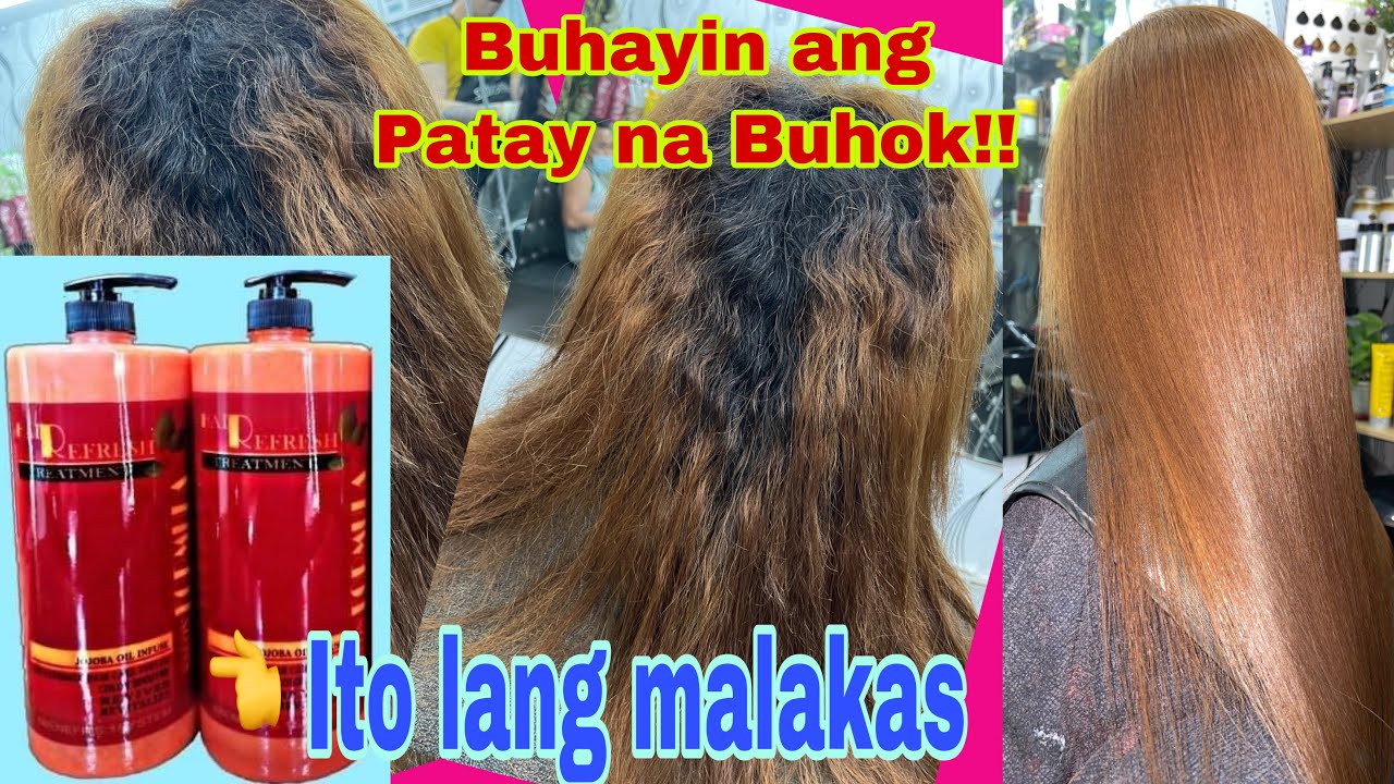 NABUHAY ANG BUHOK NIYA DAHIL DITO | REBOND WITH HAIR REFRESH TREATMENT | Chading