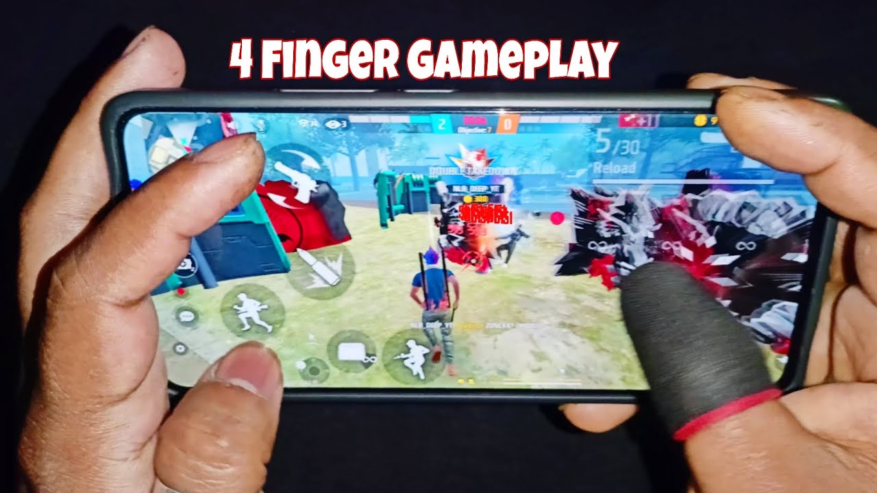 4 Finger Gameplay🎮 Redmi Note 14 5G 📲 Free Fire Handcam