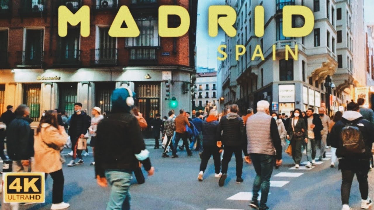 4K MADRID WALKING TOUR.FEB 2022.AT CALLE SAN BERNARDO.