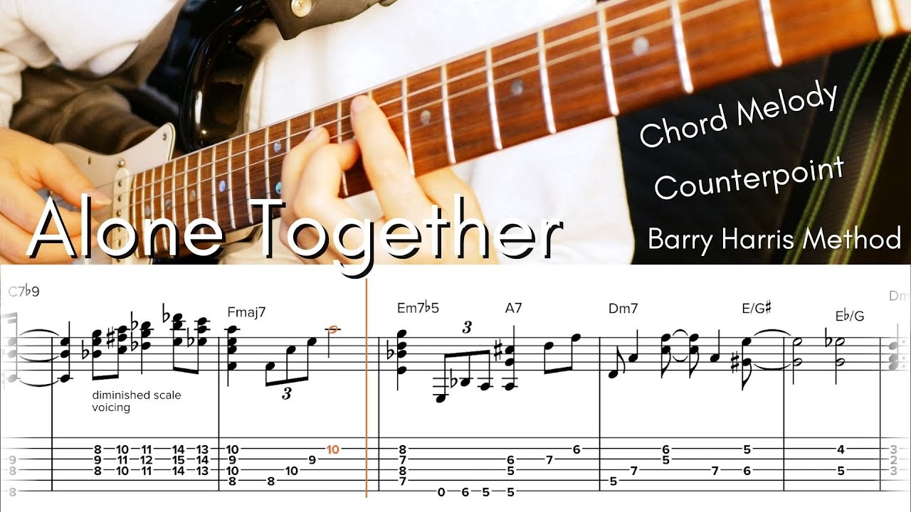 Alone Together - solo jazz guitar arrangement tab
