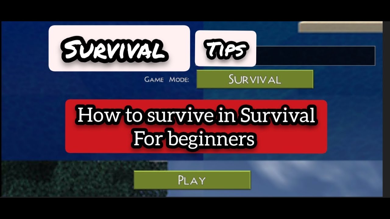 How to survive in survival in mini block craft