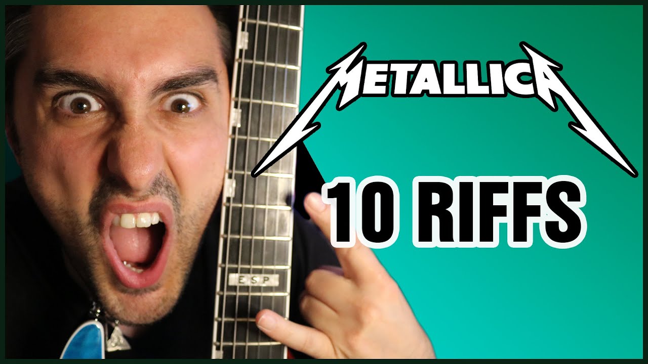 TOP 10 RIFFS de METALLICA 🎸 Ordenados de FÁCIL A EXTREMO.