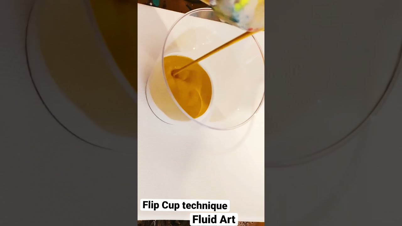 Flip Cup technique for beginners. Easy and fun. Fluid Art. Check out my videos for full tutorials