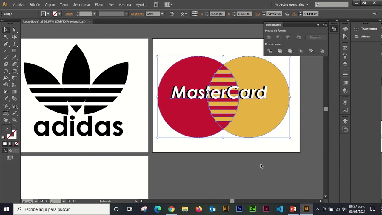 Elaboración de Logotipos en Adobe Illustrator