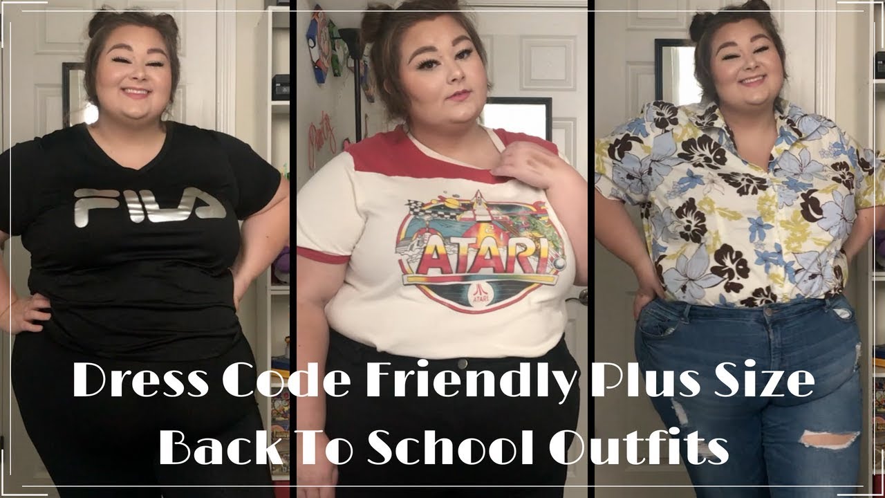Fall 2018 Plus Size Back To School Outfits! 5 Dress Code Friendly Outfits!