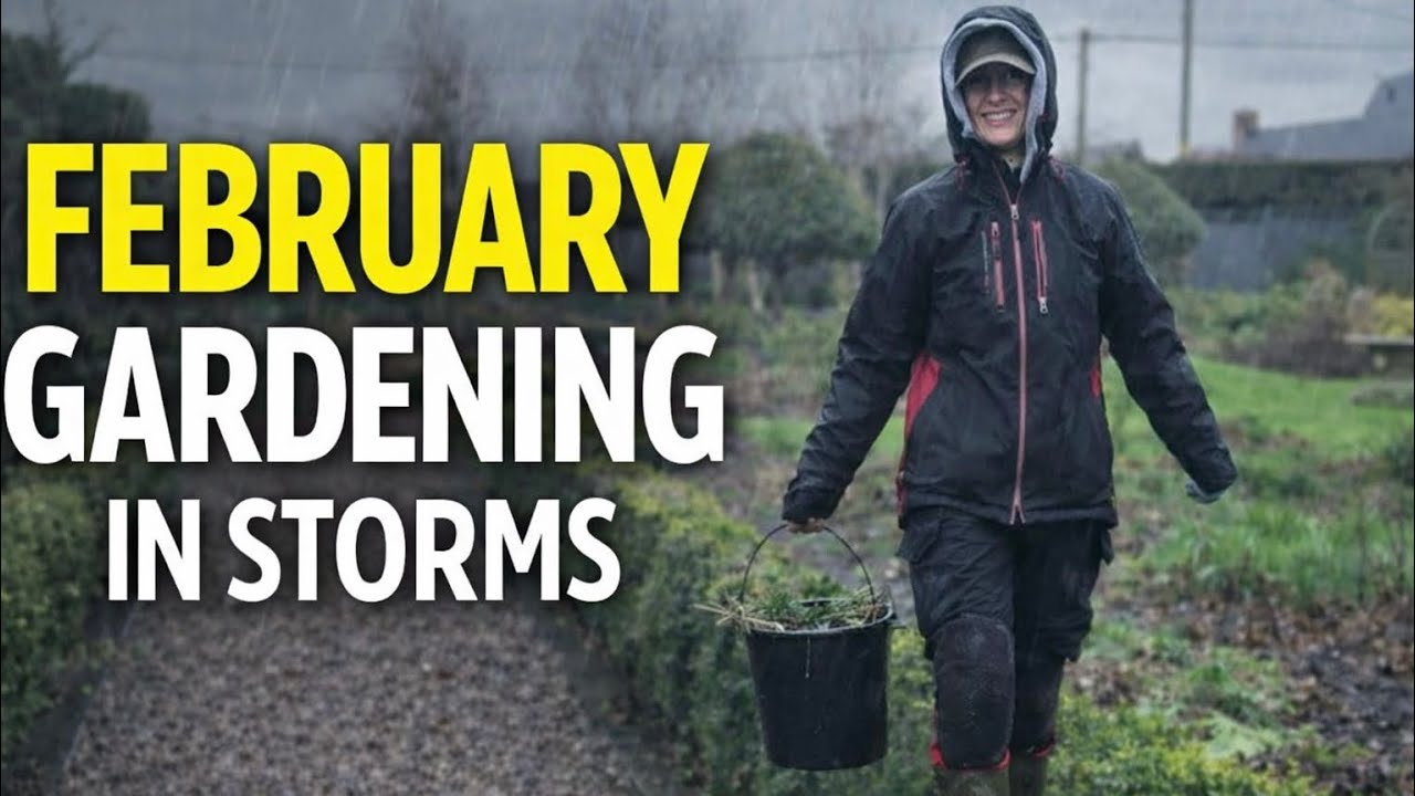 Gardening in February 🌧️ Battling Storms, Pruning Roses & Winter Garden Jobs