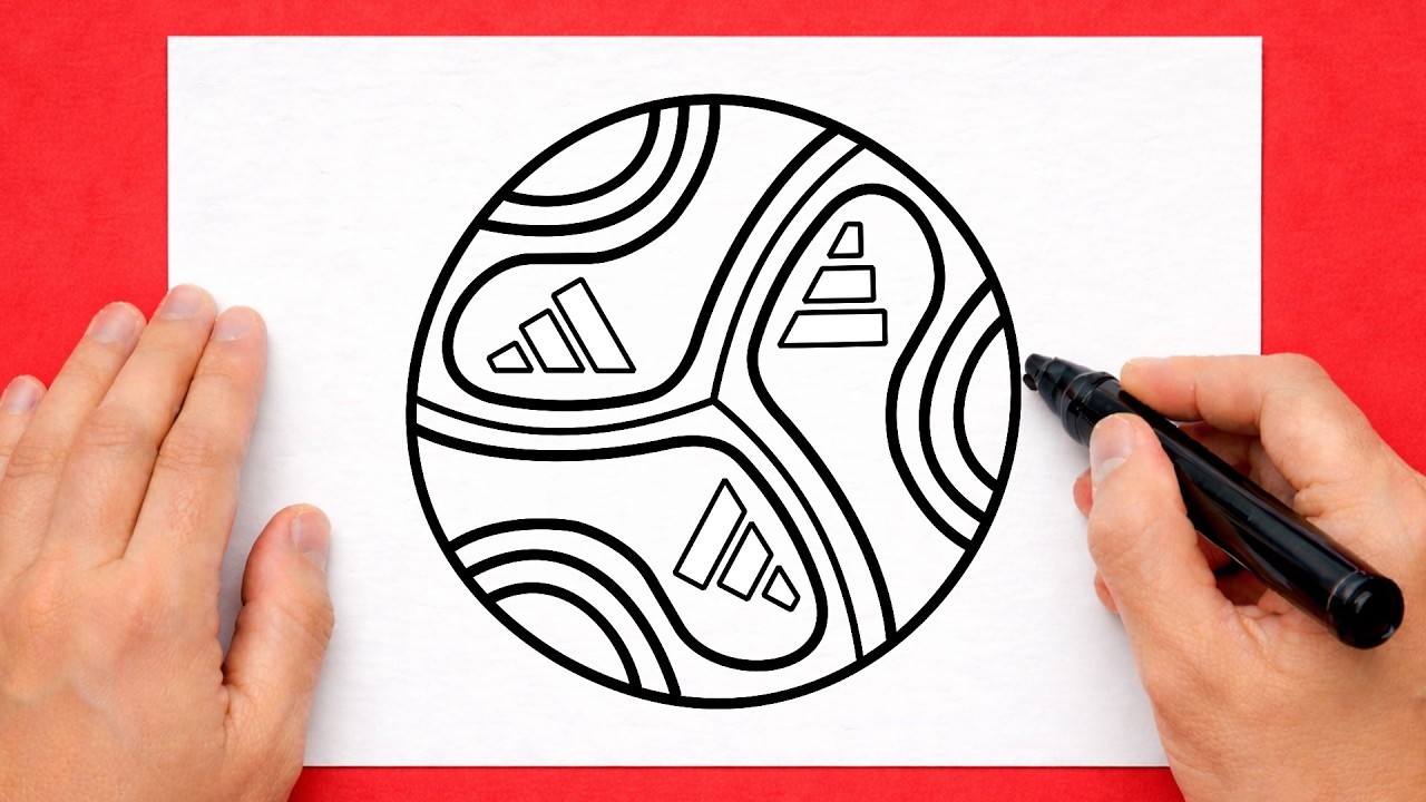 Como desenhar a BOLA DA COPA (Adidas Trionda)