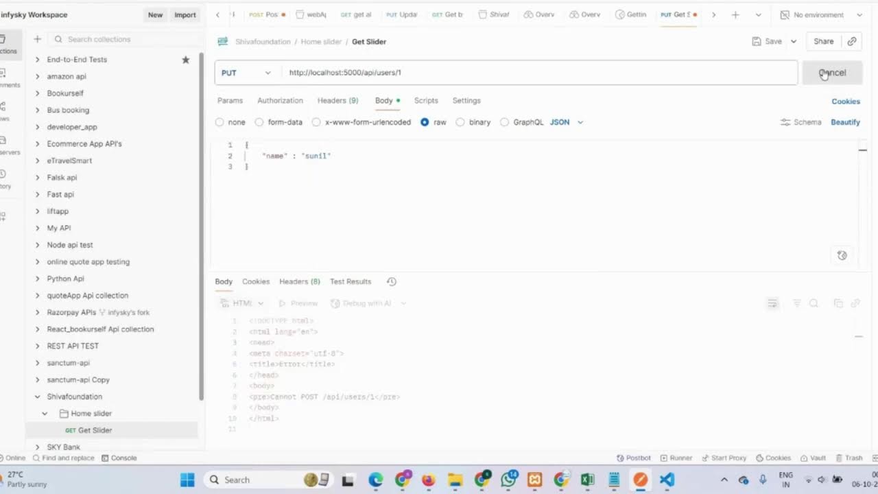 Create Api using Node.js