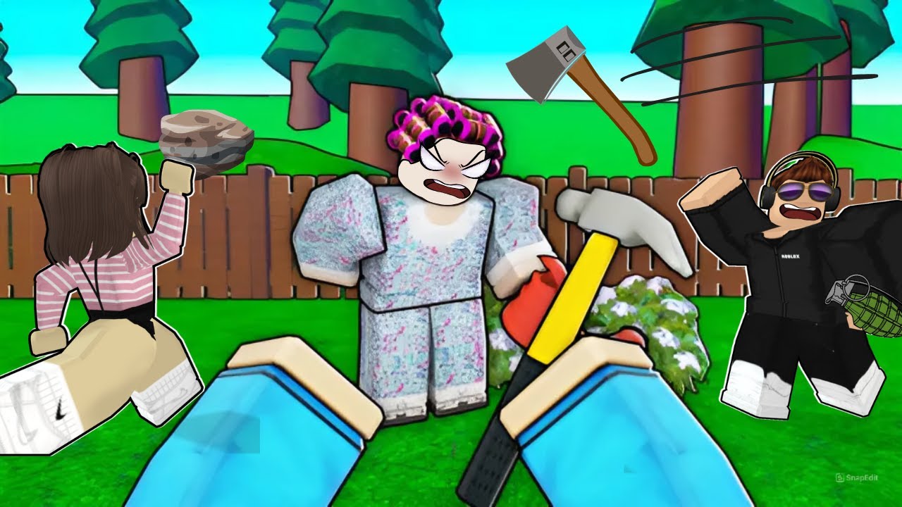 Destroying Our Evil Grandma in Roblox! (Tagalog)
